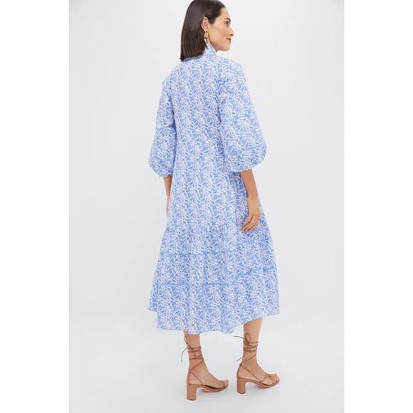 HYACINTH HOUSE Baby Blue Ditsy Floral Hillsborough Dress Size XL NWT - Picture 2 of 5